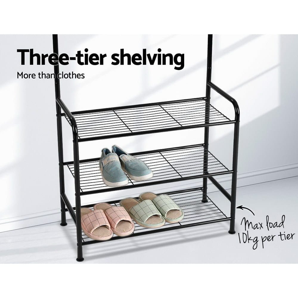 Artiss Home & Garden > Storage > Clothing & Wardrobe Storage Artiss Clothes Rack Airer Coat Stand 179cm Hanger Rail Closet
