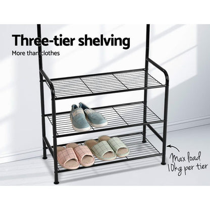 Artiss Home & Garden > Storage > Clothing & Wardrobe Storage Artiss Clothes Rack Airer Coat Stand 179cm Hanger Rail Closet