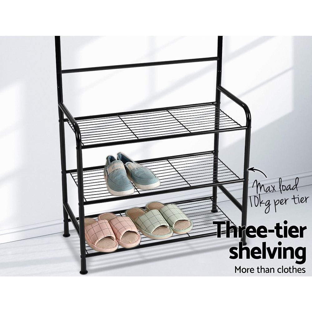 Artiss Home & Garden > Storage > Clothing & Wardrobe Storage Artiss Clothes Rack Airer Coat Stand 179cm Hanger Rail Closet