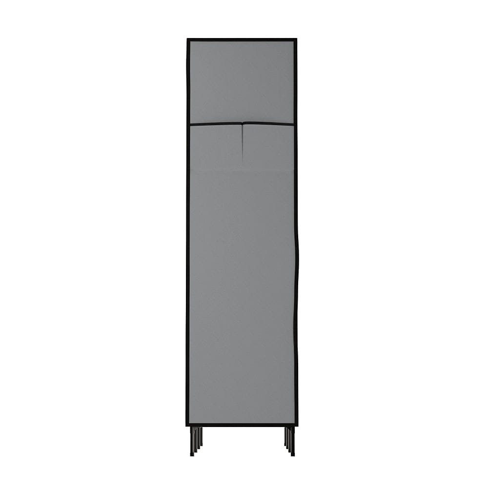Artiss Home & Garden > Storage > Clothing & Wardrobe Storage Artiss Large Portable Clothes Closet Wardrobe with Shelf Grey
