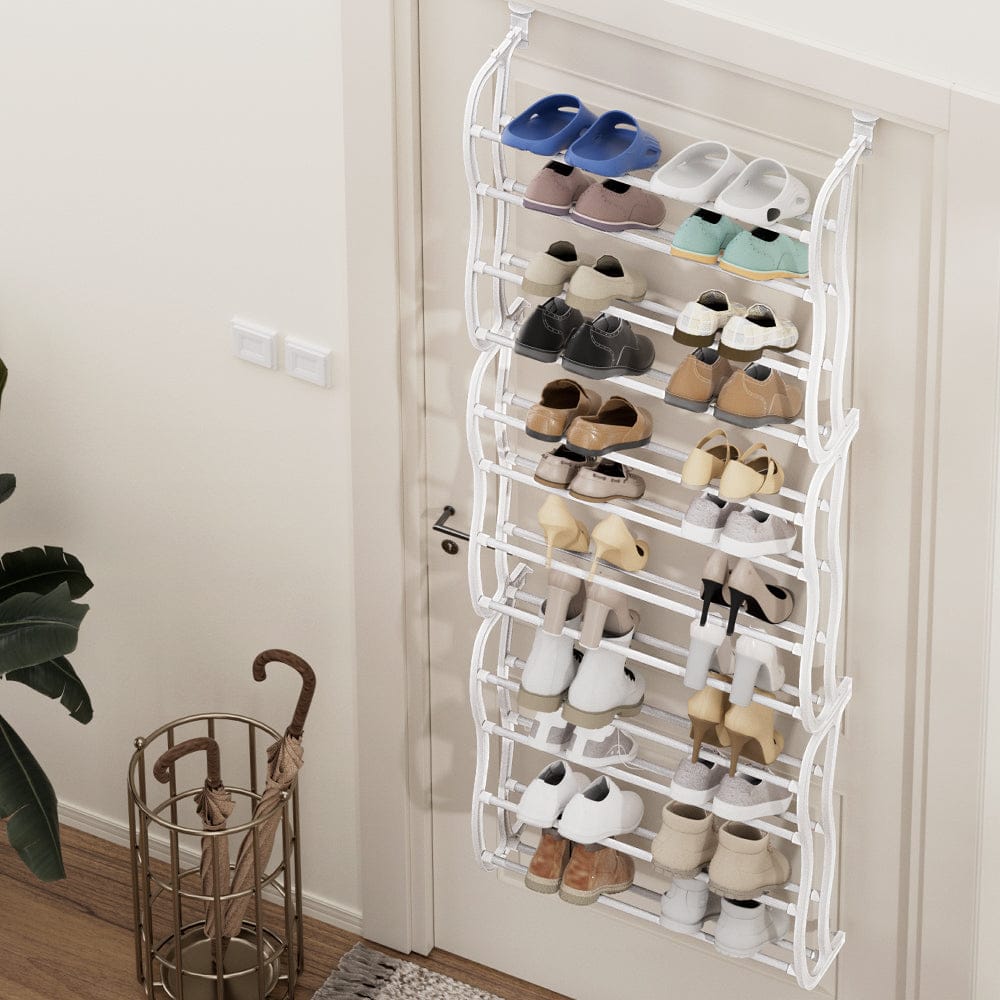 Artiss Home & Garden > Storage > Clothing & Wardrobe Storage Artiss Shoe Rack Hanging Over Door Organiser 24 Pairs Eric