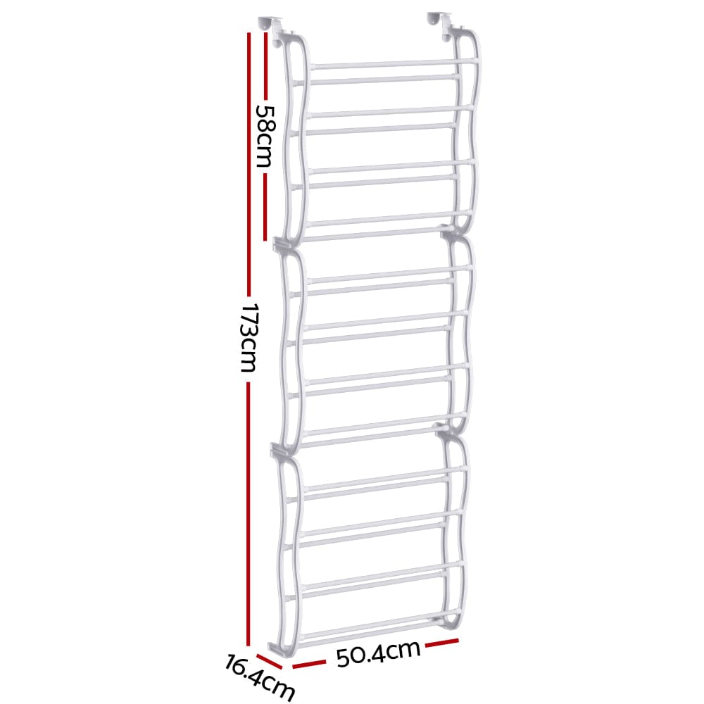 Artiss Home & Garden > Storage > Clothing & Wardrobe Storage Artiss Shoe Rack Hanging Over Door Organiser 24 Pairs Eric
