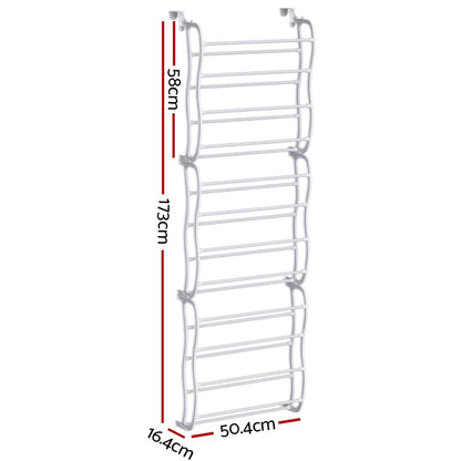 Artiss Home & Garden > Storage > Clothing & Wardrobe Storage Artiss Shoe Rack Hanging Over Door Organiser 24 Pairs Eric