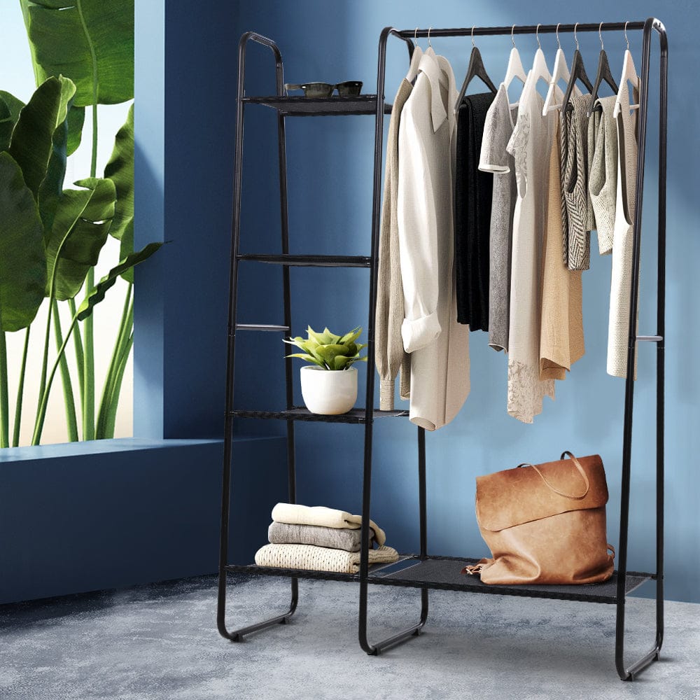Artiss Home & Garden > Storage > Clothing & Wardrobe Storage Artiss Wardrobe Clothes Rack Airer Coat Stand Closet 150cm