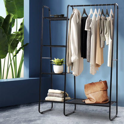 Artiss Home & Garden > Storage > Clothing & Wardrobe Storage Artiss Wardrobe Clothes Rack Airer Coat Stand Closet 150cm