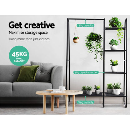 Artiss Home & Garden > Storage > Clothing & Wardrobe Storage Artiss Wardrobe Clothes Rack Airer Coat Stand Closet 150cm