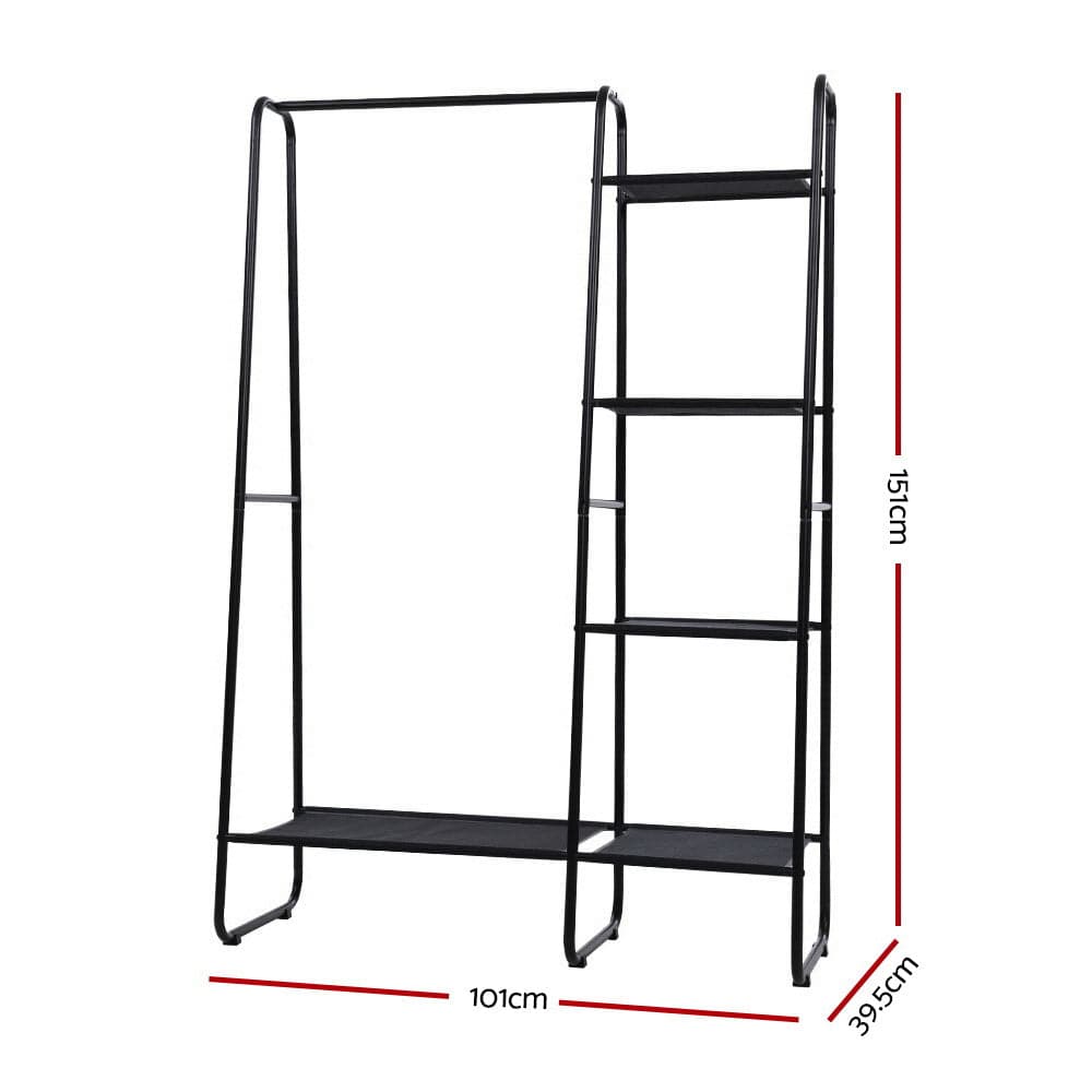 Artiss Home & Garden > Storage > Clothing & Wardrobe Storage Artiss Wardrobe Clothes Rack Airer Coat Stand Closet 150cm