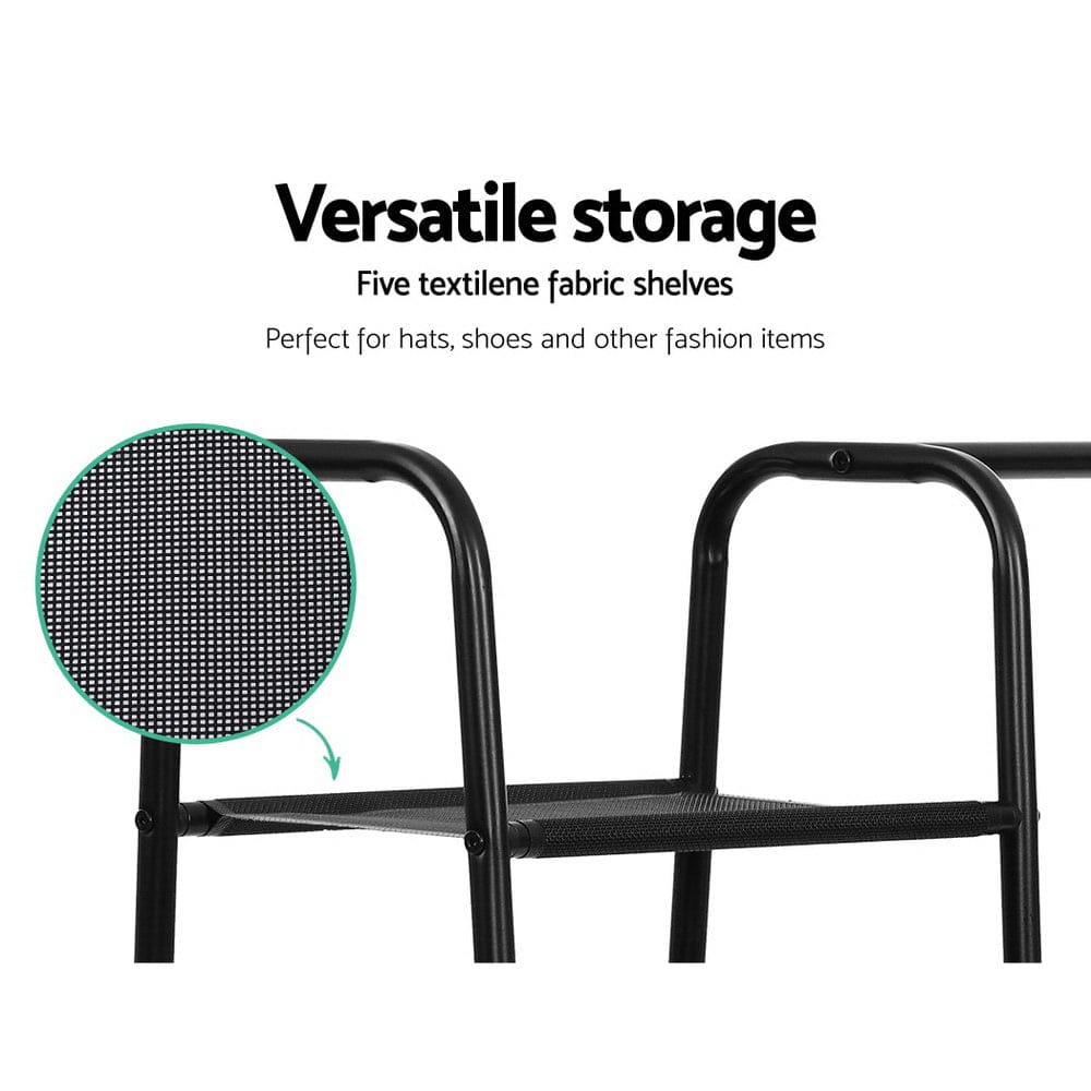 Artiss Home & Garden > Storage > Clothing & Wardrobe Storage Artiss Wardrobe Clothes Rack Airer Coat Stand Closet 150cm