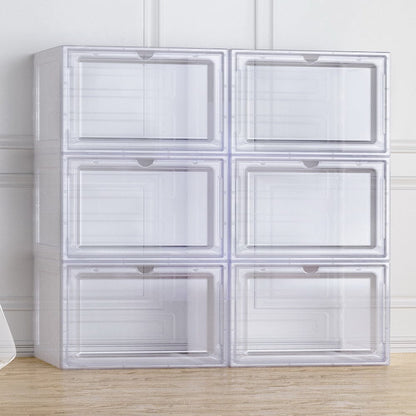 Artiss Home & Garden > Storage > Storage Boxes Artiss Shoe Box DIY Set of 6 Stackable Magnetic Door