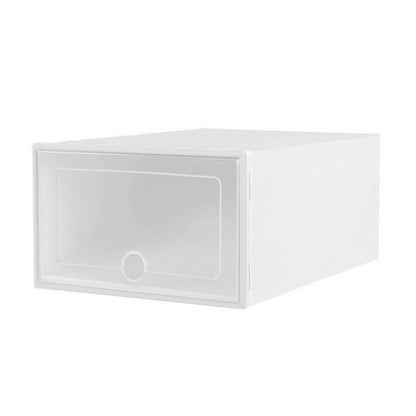 Artiss Home & Garden > Storage > Storage Boxes Artiss Shoe Box Rack DIY Set of 12 Stackable White Abel