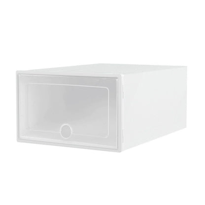 Artiss Home & Garden > Storage > Storage Boxes Artiss Shoe Box Rack DIY Set of 24 Stackable White Abel