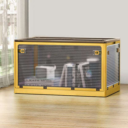 Artiss Home & Garden > Storage > Storage Boxes Artiss Storage Box Container Foldable Stackable 5 Sides Open Transparent 115L