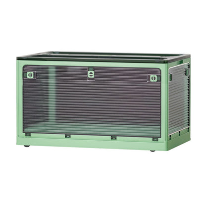 Artiss Home & Garden > Storage > Storage Boxes Artiss Storage Box Container Foldable Stackable 5 Sides Open Transparent 140L