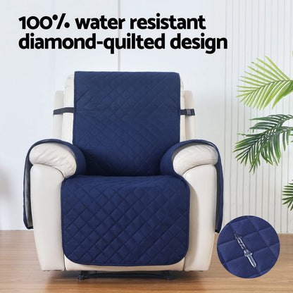 Artiss Outdoor Recreation > Boating > Boating Accessories Artiss Recliner Chair Cover 100% Water Resistant Navy