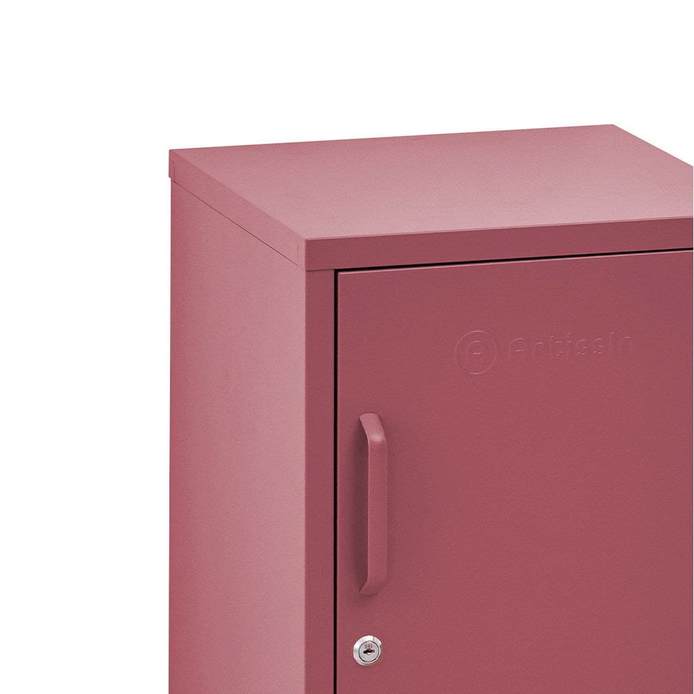 Artissin Furniture > Bedroom > Bedside Tables ArtissIn Bedside Table Metal Cabinet - MINI Pink