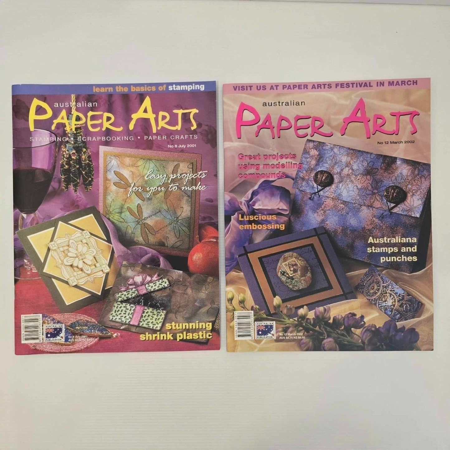 Australian Paper Arts 9x Australia Paper Arts Stamping Scrapbooking Paper Crafts Card Making Magazine