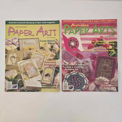Australian Paper Arts 9x Australia Paper Arts Stamping Scrapbooking Paper Crafts Card Making Magazine