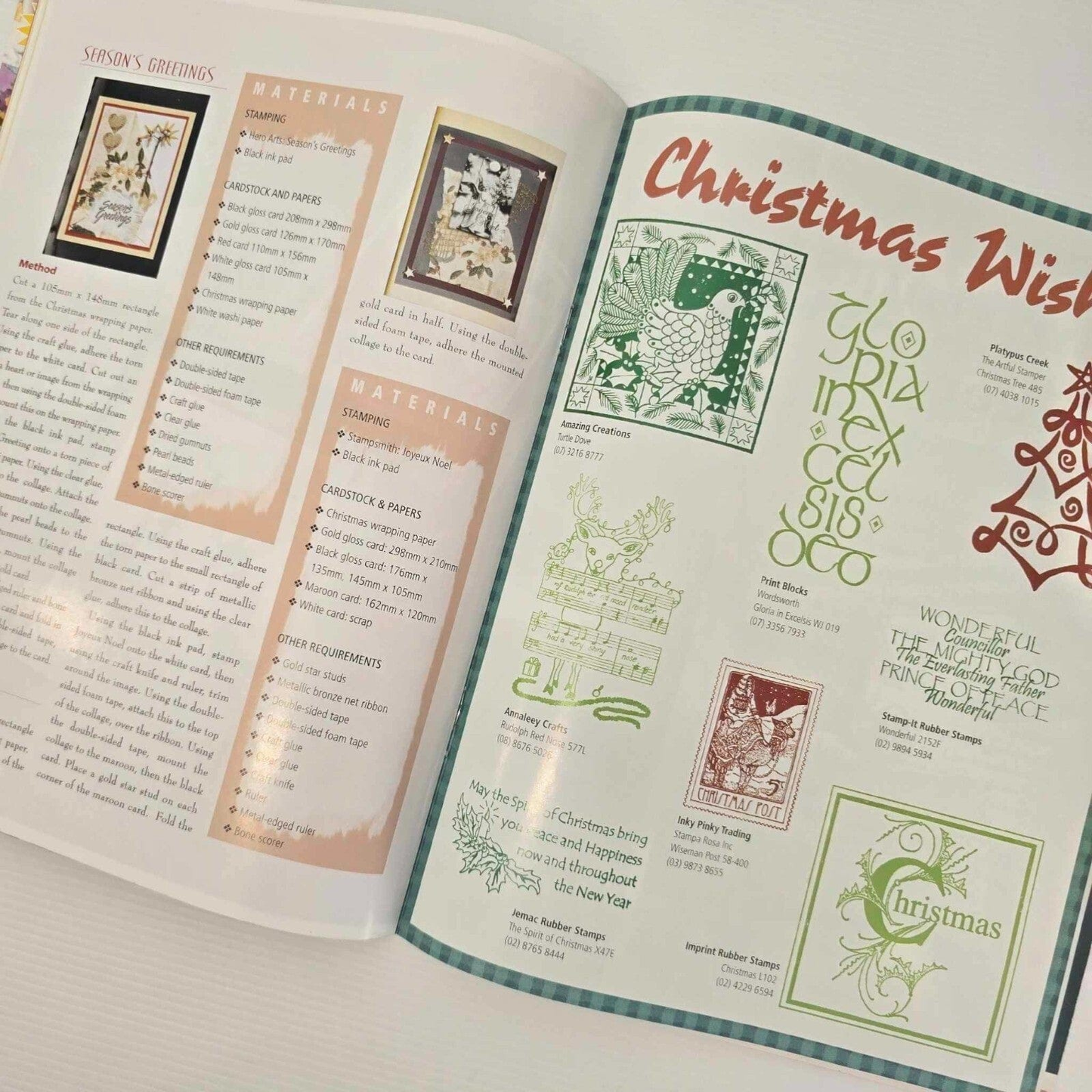 Australian Paper Arts 9x Australia Paper Arts Stamping Scrapbooking Paper Crafts Card Making Magazine
