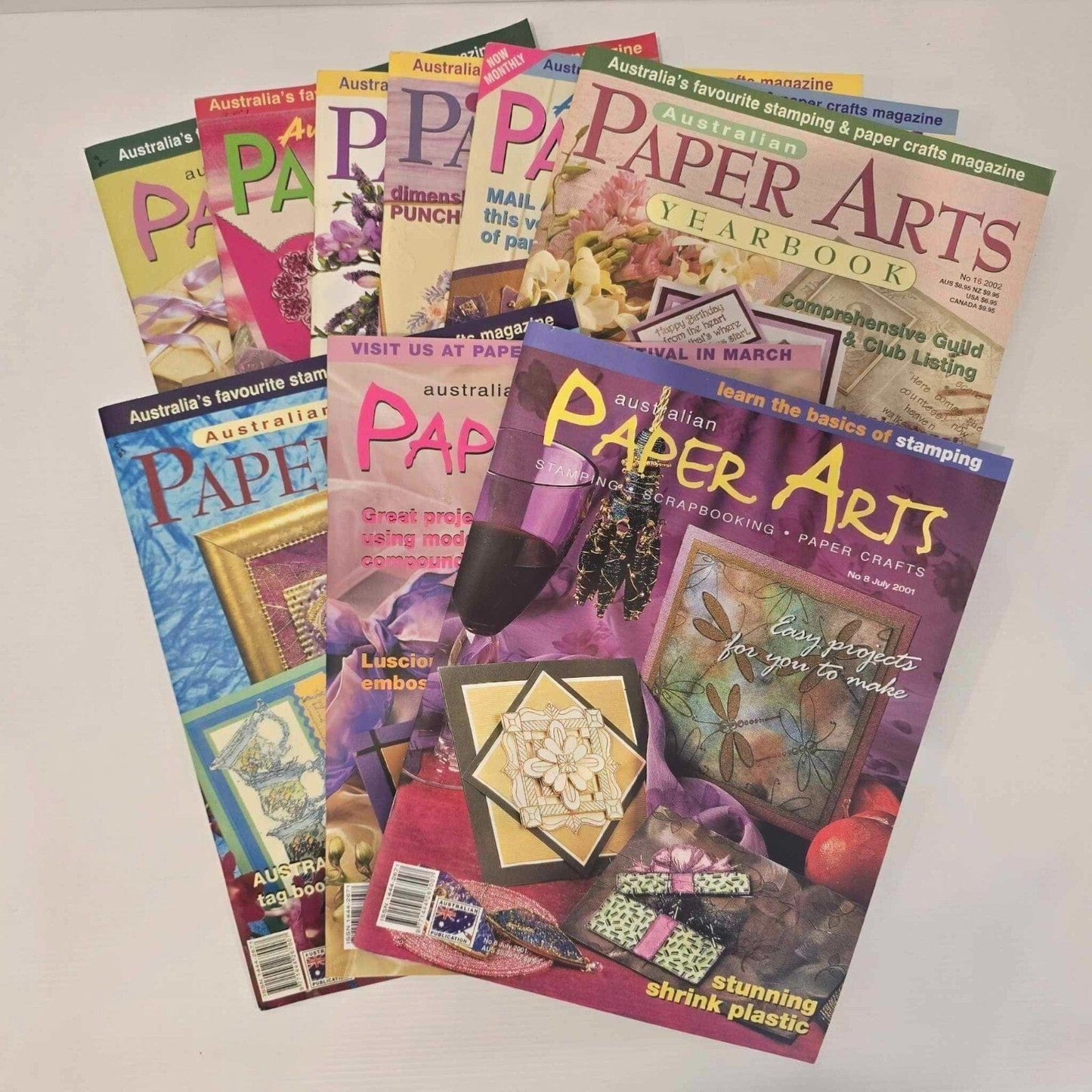 Australian Paper Arts 9x Australia Paper Arts Stamping Scrapbooking Paper Crafts Card Making Magazine
