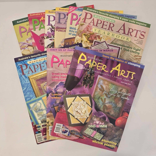 Australian Paper Arts 9x Australia Paper Arts Stamping Scrapbooking Paper Crafts Card Making Magazine