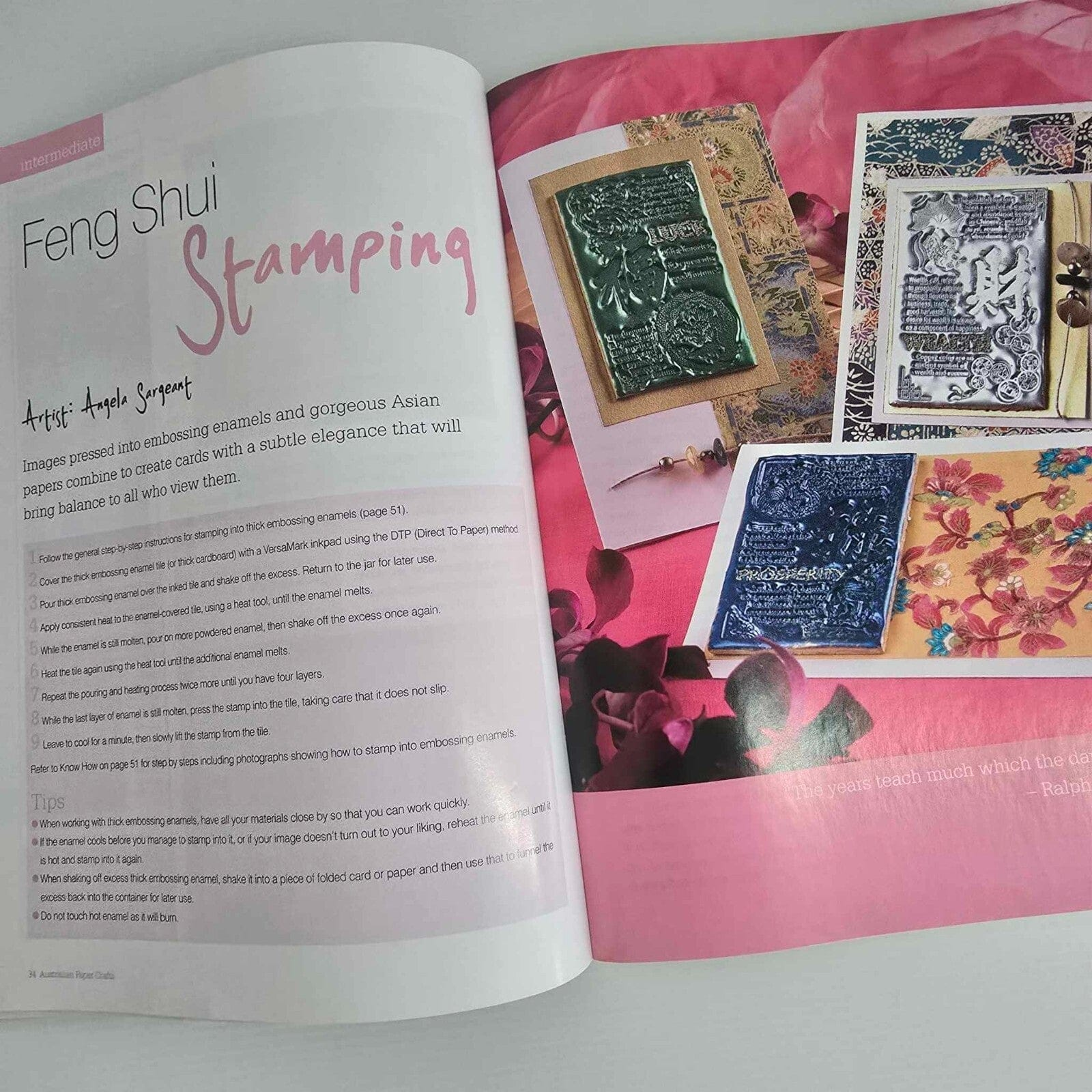 Australian Paper Crafts 8x Australian Paper Crafts Magazine Stamping Ideas Scrapbooking Card Making