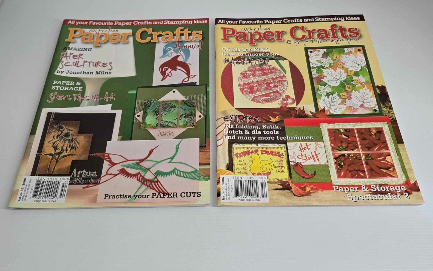 Australian Paper Crafts 8x Australian Paper Crafts Magazine Stamping Ideas Scrapbooking Card Making
