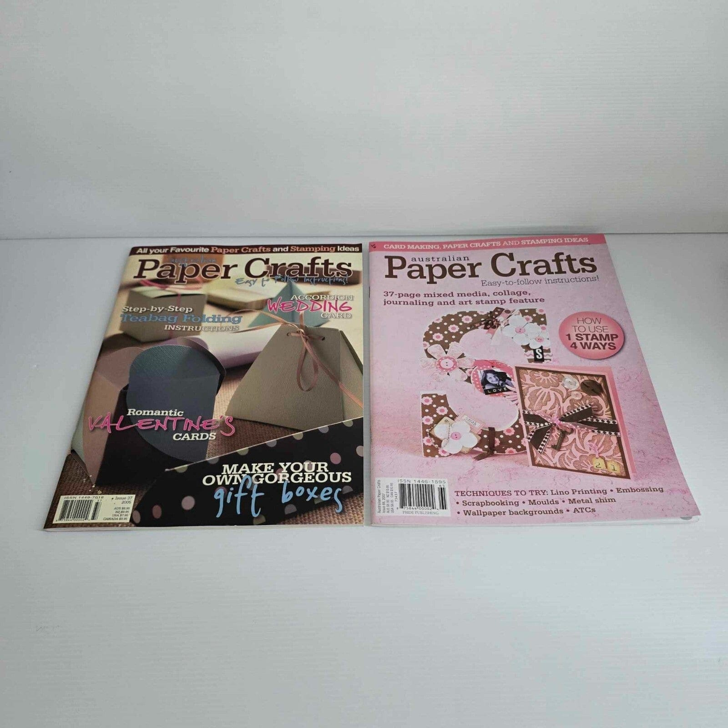 Australian Paper Crafts 8x Australian Paper Crafts Magazine Stamping Ideas Scrapbooking Card Making