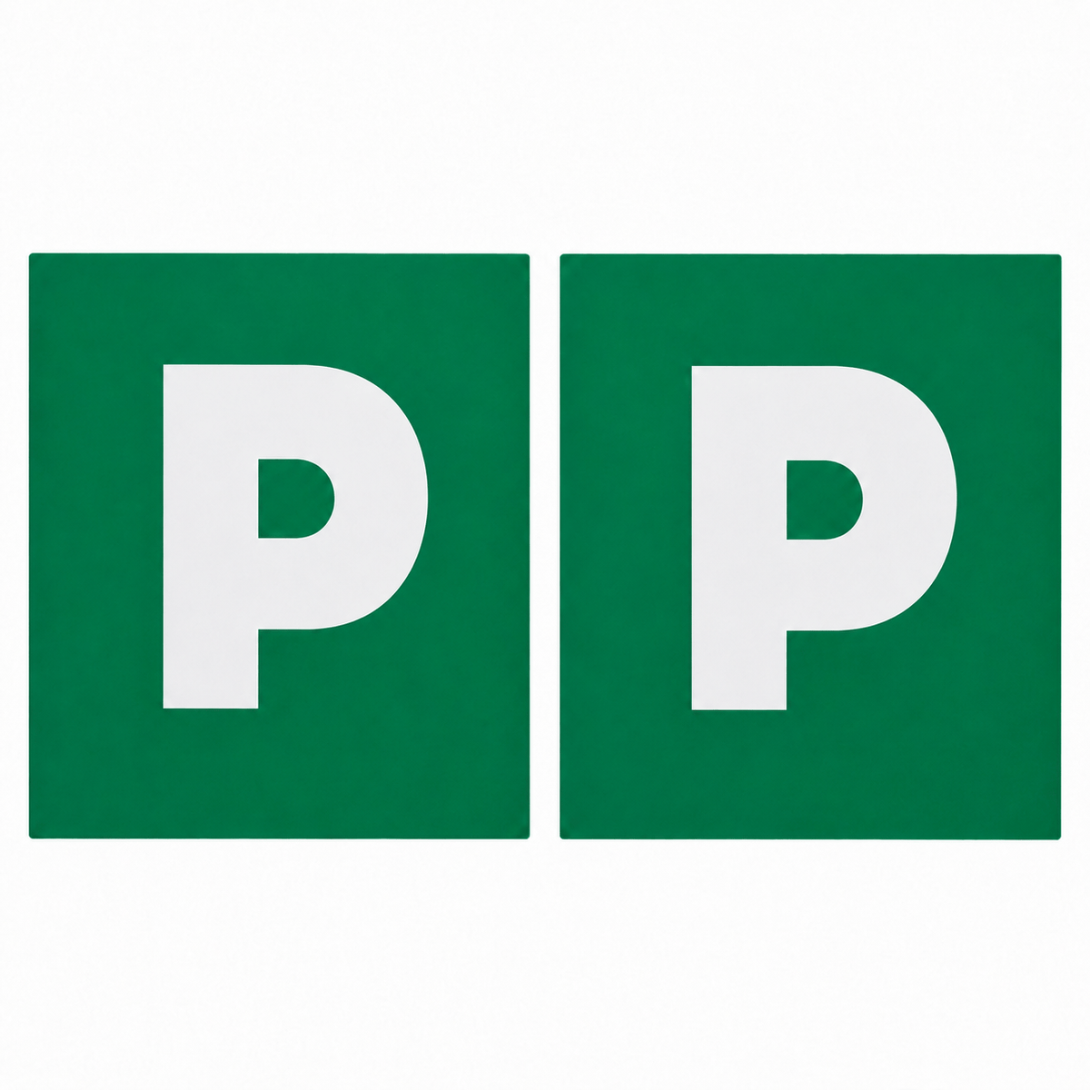 Auto Cars 2PK Magnetic Green Probationary Ps P Plates Plate Pair Car License VIC WA