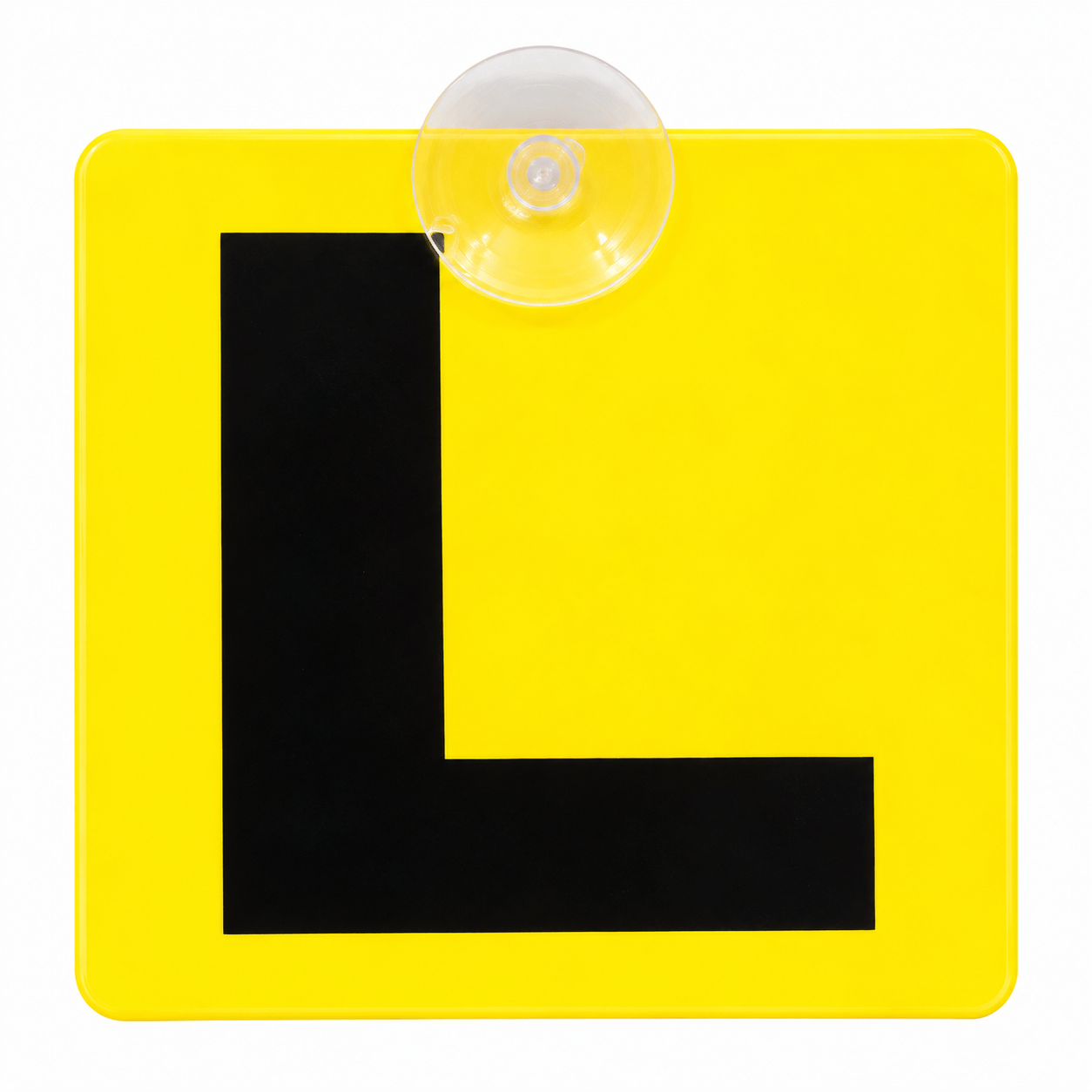 Auto Cars L plates 2 Pack Plastic Learners Yellow Ls L Plates Pair Secure Hold Suction Cups Hook