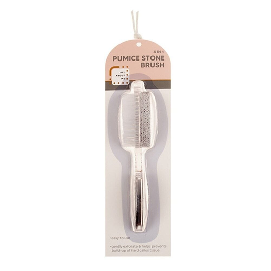 Bath Worx Foot scrubbber 4 in 1 Health Foot Care Brush Scrub Remover Pumice Stone Exfoliate Tool