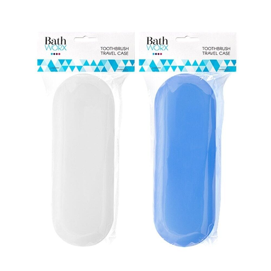 Bath Worx Storage 2 Portable Travel Camping Toothpaste Toothbrush Holder Protect Case Cover Box