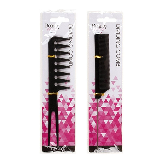 Beauty Worx Comb Dividing Dividing Hair Comb Salon Hairdressing Hair Style Barber Plastic Brush Comb