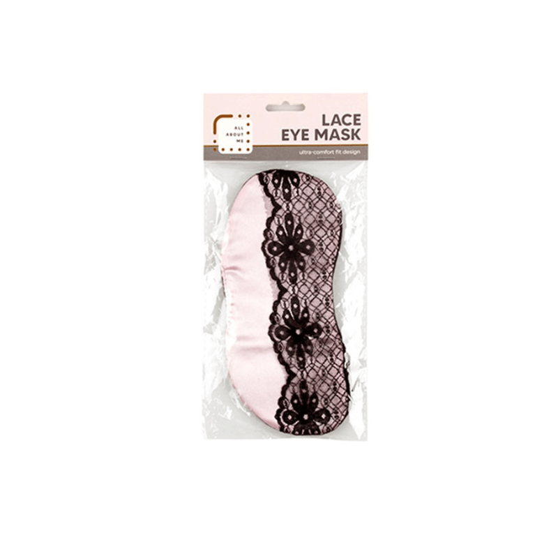 Beauty Worx Eyemask Lace Eye Mask Travel Sleep Sleeping Cover Rest Eye Patch Blindfold New Pink