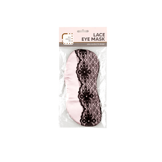 Beauty Worx Eyemask Lace Eye Mask Travel Sleep Sleeping Cover Rest Eye Patch Blindfold New Pink