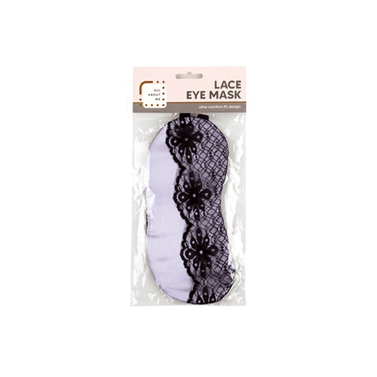 Beauty Worx Eyemask Lace Eye Mask Travel Sleep Sleeping Cover Rest Eye Patch Blindfold New Purple