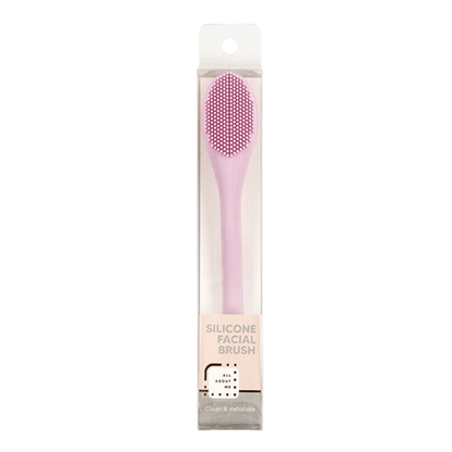 Beauty Worx Facial brush Pink Silicone Facial Exfoliator Brush Mask Spatula Face Cleaning Scrubber Applicator