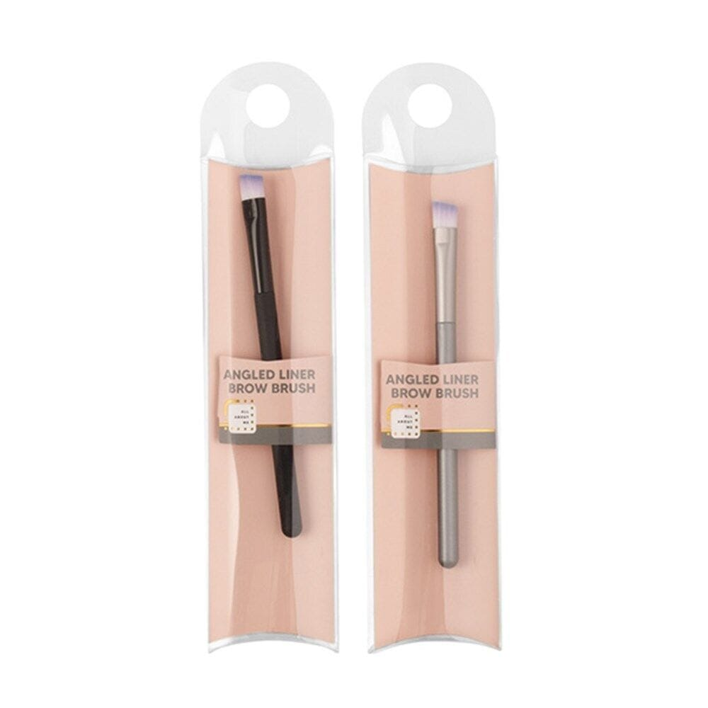 Beauty Worx Makeu brush Brush Chrome Cosmetic Makeup Angled Small Liner Eye Brow