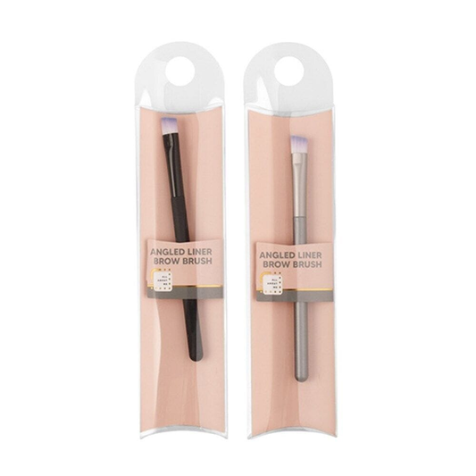 Beauty Worx Makeu brush Brush Chrome Cosmetic Makeup Angled Small Liner Eye Brow