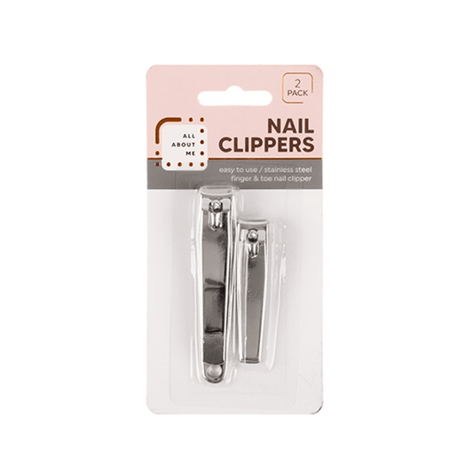 Beauty Worx Nail Clippers 2x Toe Nail Clippers Nipper Cutter Podiatry Pedicure Kit Heavy Duty Thick Nail
