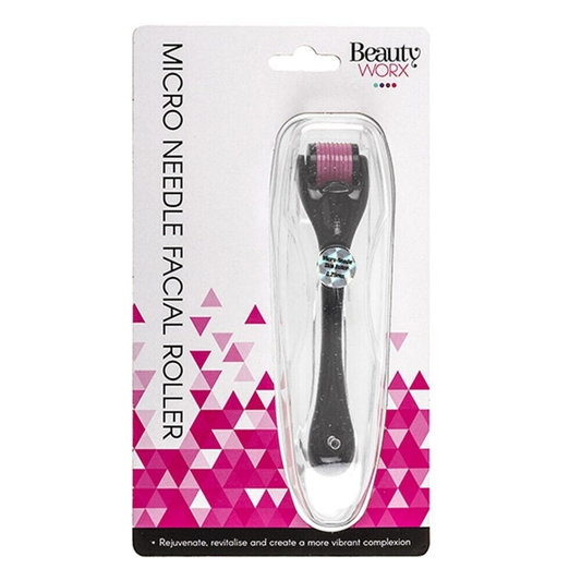 Beauty Worx Roller Roller Facial Micro Needle Titanium 0.25mm Micro Needling Skin Fce Beauty Tool
