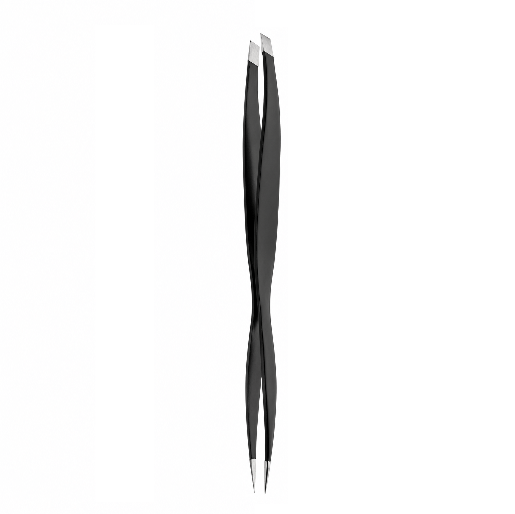 Beauty Worx Tweezers Slanted Pointed Tip Eyebrow Double Tweezers Stainless Steel hair Beauty Tweezer