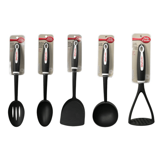 Betty Crocker Slotted Spoon Ladle Solid Tuner Basting Spoon Potato Masher Utensils Cooking