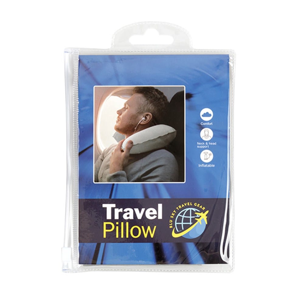 Blu Sky Travel Gear Travel Accessories Inflatable U Shaped Car Flight Travel Nap Head Rest Air Cushion Neck Pillow New