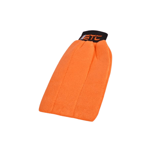 BTC 1pc Deluxe Ultrafine Polish Mitt 27x18cm Glove Detailing Car Wipe Wash Cuff