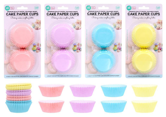 Cakeboards 100Pk Cupcake Patty Pans Muffin Cases Cake Boards Liners Boxes Baking Cups