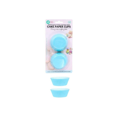 Cakeboards Blue 100Pk Cupcake Patty Pans Muffin Cases Cake Boards Liners Boxes Baking Cups