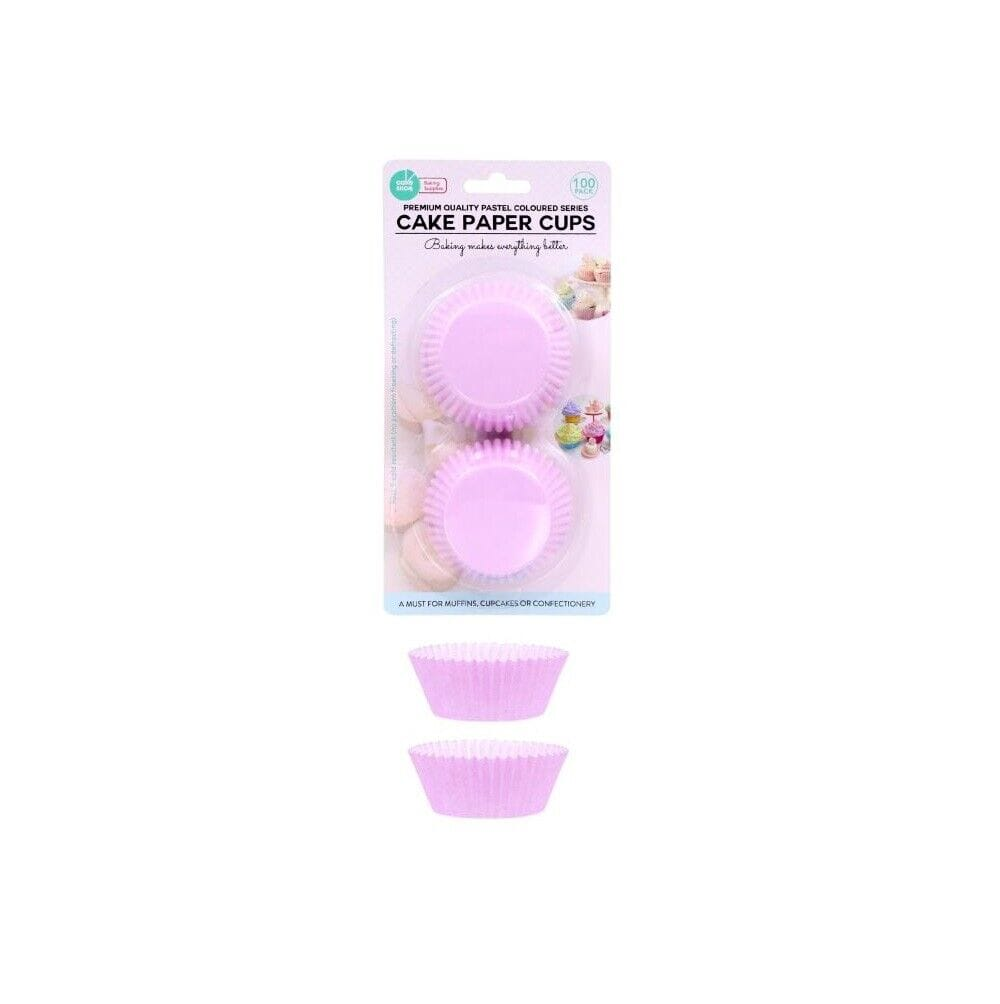 Cakeboards Purple 100Pk Cupcake Patty Pans Muffin Cases Cake Boards Liners Boxes Baking Cups