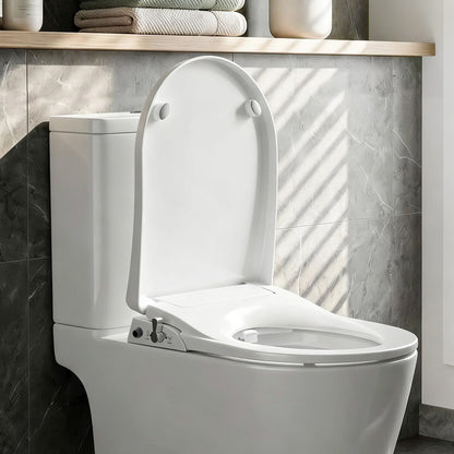 Cefito Furniture > Bathroom > Bidets Cefito Non Electric Bidet Toilet Seat D-Shape Dual Nozzle Soft Close WaterMark DIY