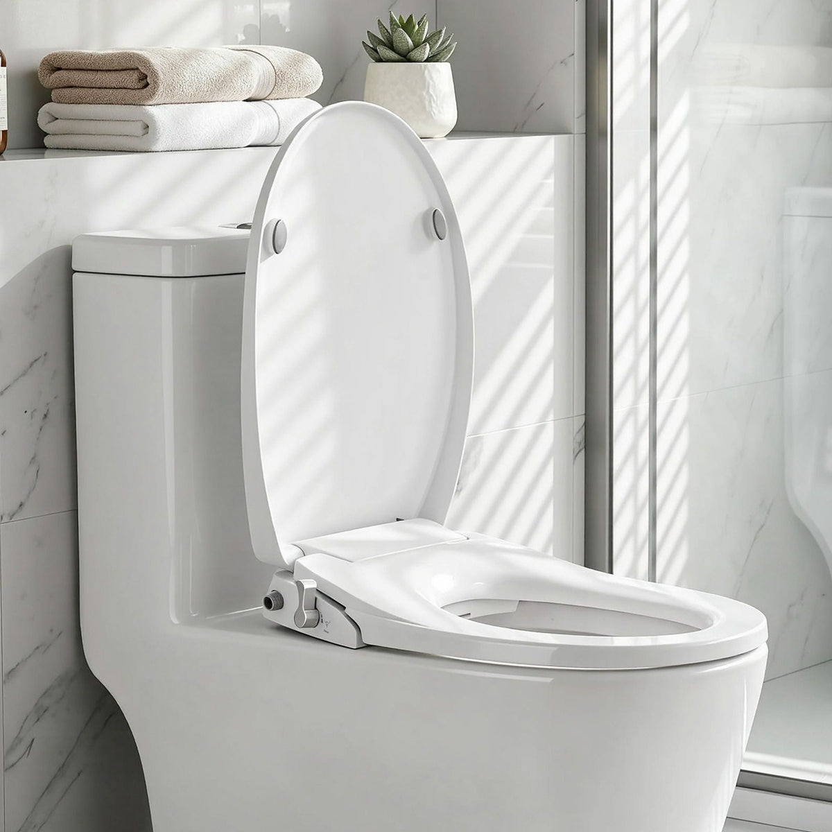 Cefito Furniture > Bathroom > Bidets Cefito Non Electric Bidet Toilet Seat O-Shape Dual Nozzle Soft Close WaterMark DIY