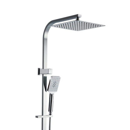 Cefito Furniture > Bathroom > Shower Heads & Screens Cefito 10'' Rain Shower Head Set Handheld Square High Pressure Chrome